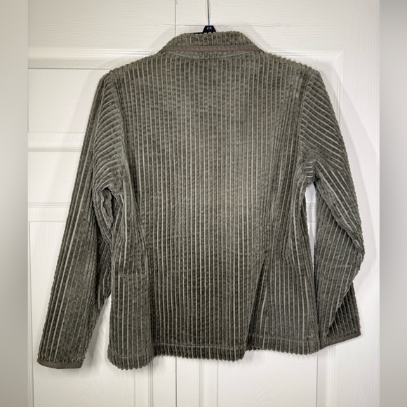 Woolrich Women’s Jacket Small Olive Green Cotton Corduroy Full Zip Small Petite - Picture 4 of 6